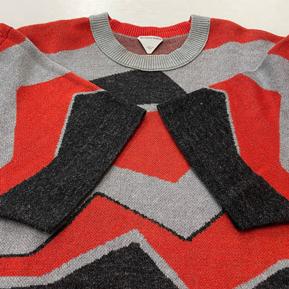 【中古品】【メンズ】 BOTTEGAVENETA ボッテガヴェネタ ZIG-ZAG JACQUARD KNITTED T-SHIRT 785444 V3Y20 ジグザグ ジャガード ニット Tシャツ 半袖 トップス 141-260318-yo-06-tei サイズ：M カラー：3カラー 万代Net店