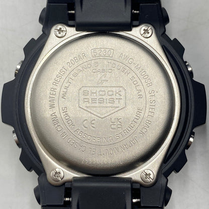 【中古品】【メンズ】 CASIO カシオ 15AW G-SHOCK ANALOG-DIGITAL AWG-100 M100 SERIES AWG-M100SB ジーショック　アナログ デジタル タフソーラー 腕時計 196-260406-ks-23-tei サイズ：※説明書、箱付き カラー：ブラック 万代Net店