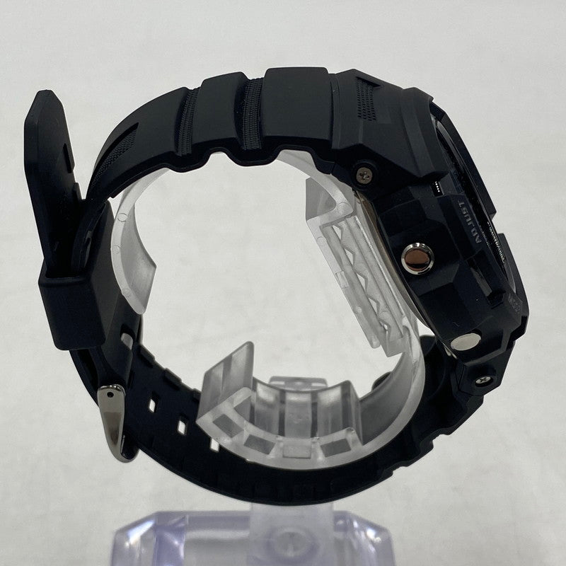 【中古品】【メンズ】 CASIO カシオ 15AW G-SHOCK ANALOG-DIGITAL AWG-100 M100 SERIES AWG-M100SB ジーショック　アナログ デジタル タフソーラー 腕時計 196-260406-ks-23-tei サイズ：※説明書、箱付き カラー：ブラック 万代Net店