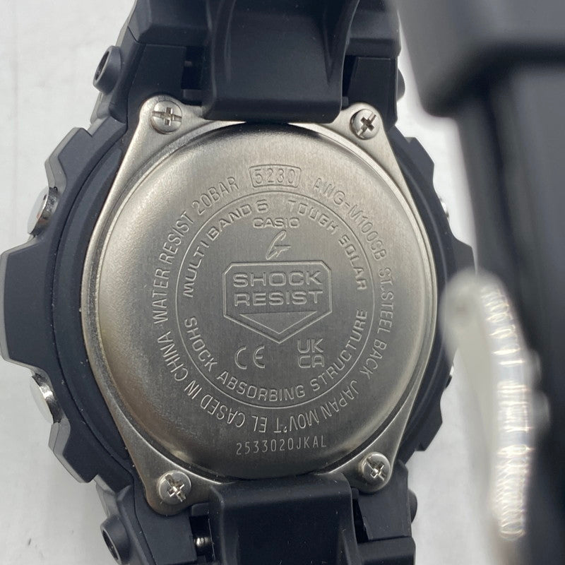 【中古品】【メンズ】 CASIO カシオ 15AW G-SHOCK ANALOG-DIGITAL AWG-100 M100 SERIES AWG-M100SB ジーショック　アナログ デジタル タフソーラー 腕時計 196-260406-ks-23-tei サイズ：※説明書、箱付き カラー：ブラック 万代Net店