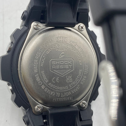 【中古品】【メンズ】 CASIO カシオ 15AW G-SHOCK ANALOG-DIGITAL AWG-100 M100 SERIES AWG-M100SB ジーショック　アナログ デジタル タフソーラー 腕時計 196-260406-ks-23-tei サイズ：※説明書、箱付き カラー：ブラック 万代Net店