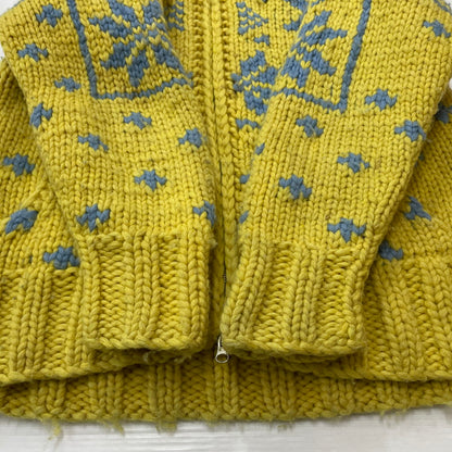 【現状渡し品】【メンズ】 KANATA カナタ COWICHAN KNIT HOODIE カウチン ニット フーディ アウター ジャケット 145-260318-yo-13-tei サイズ：不明 カラー：イエロー/ブルー 万代Net店