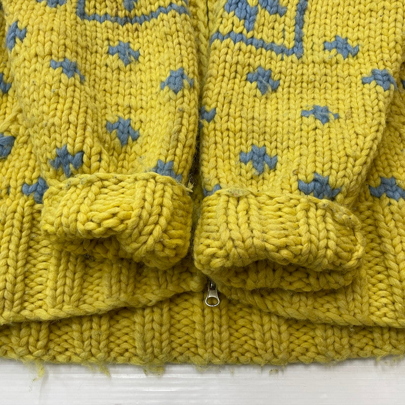 【現状渡し品】【メンズ】 KANATA カナタ COWICHAN KNIT HOODIE カウチン ニット フーディ アウター ジャケット 145-260318-yo-13-tei サイズ：不明 カラー：イエロー/ブルー 万代Net店