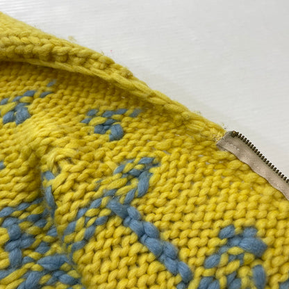 【現状渡し品】【メンズ】 KANATA カナタ COWICHAN KNIT HOODIE カウチン ニット フーディ アウター ジャケット 145-260318-yo-13-tei サイズ：不明 カラー：イエロー/ブルー 万代Net店