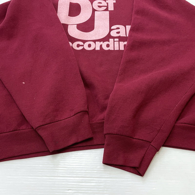 【中古品】【メンズ】 FRUIT O THE LOOM フルーツオブザルーム 90's DEF JAM RECORDS 90年代 デフ・ジャムレコーディングス スウェット 長袖 トップス トレーナー 145-260318-yo-04-tei サイズ：XXXL カラー：レッド 万代Net店