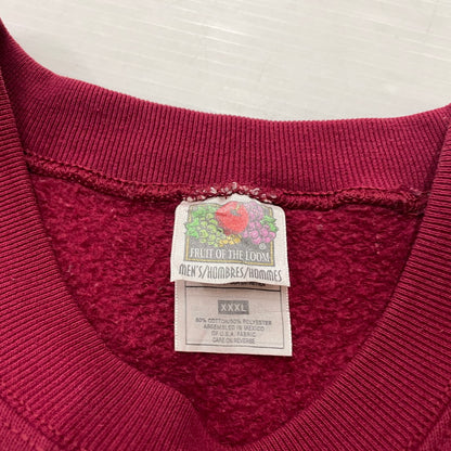 【中古品】【メンズ】 FRUIT O THE LOOM フルーツオブザルーム 90's DEF JAM RECORDS 90年代 デフ・ジャムレコーディングス スウェット 長袖 トップス トレーナー 145-260318-yo-04-tei サイズ：XXXL カラー：レッド 万代Net店