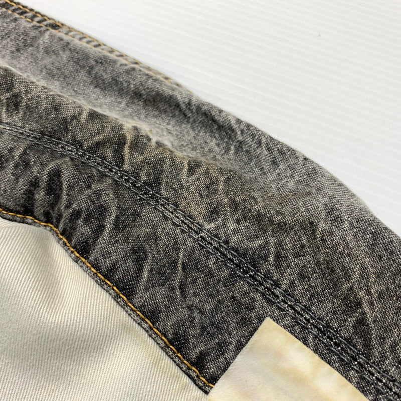 【現状渡し品】【メンズ】 MASTER PIESE マスターピース DENIM JACKET デニムジャケット アウター カバーオール ヴィンテージ加工 142-260330-ko-21-tei サイズ：L カラー：ブラック 万代Net店