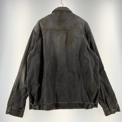 【現状渡し品】【メンズ】 MASTER PIESE マスターピース DENIM JACKET デニムジャケット アウター カバーオール ヴィンテージ加工 142-260330-ko-21-tei サイズ：L カラー：ブラック 万代Net店