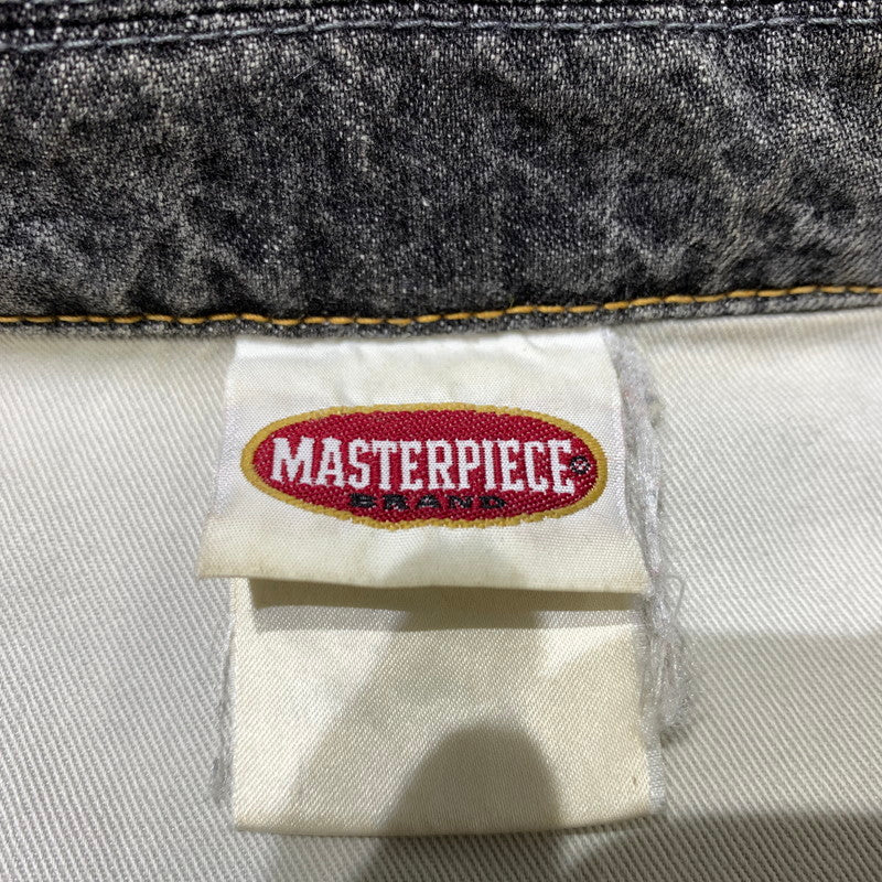 【現状渡し品】【メンズ】 MASTER PIESE マスターピース DENIM JACKET デニムジャケット アウター カバーオール ヴィンテージ加工 142-260330-ko-21-tei サイズ：L カラー：ブラック 万代Net店