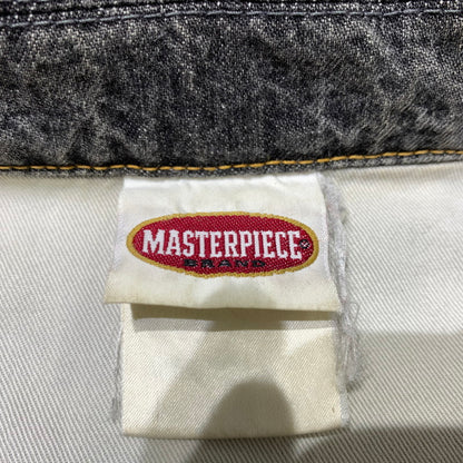 【現状渡し品】【メンズ】 MASTER PIESE マスターピース DENIM JACKET デニムジャケット アウター カバーオール ヴィンテージ加工 142-260330-ko-21-tei サイズ：L カラー：ブラック 万代Net店