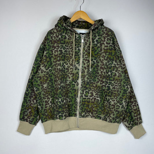 【中古品】【メンズ】 PHINGERIN フィンガリン ZIP HOODIE LEOPARD PD-261-HCS-012 ジップ アップ フーディ 長袖 トップス パーカー 140-260318-yo-09-tei サイズ：L カラー：レオパード 万代Net店