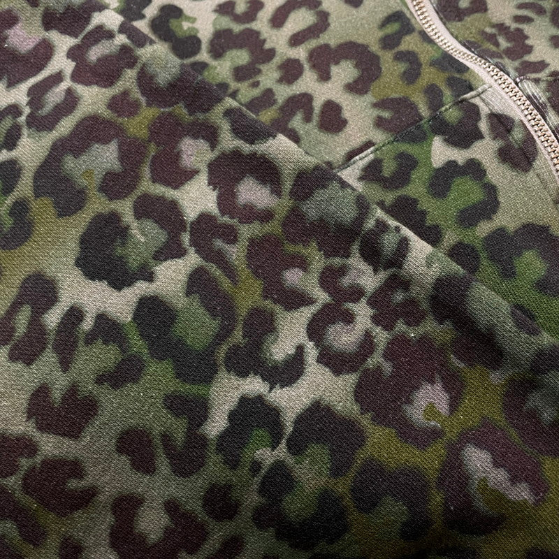 【中古品】【メンズ】 PHINGERIN フィンガリン ZIP HOODIE LEOPARD PD-261-HCS-012 ジップ アップ フーディ 長袖 トップス パーカー 140-260318-yo-09-tei サイズ：L カラー：レオパード 万代Net店