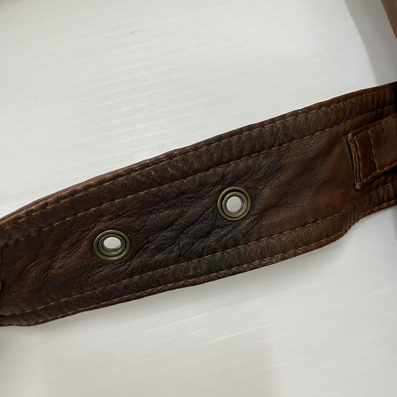 【ジャンク品】【メンズ】 JOURNAL STANDARD ジャーナルスタンダード LAMB LEATHER JACKET ラムレザー ジャケット アウター 147-260401-ks-22-tei サイズ：M カラー：ブラウン 万代Net店