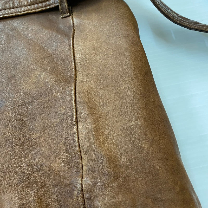 【ジャンク品】【メンズ】 JOURNAL STANDARD ジャーナルスタンダード LAMB LEATHER JACKET ラムレザー ジャケット アウター 147-260401-ks-22-tei サイズ：M カラー：ブラウン 万代Net店