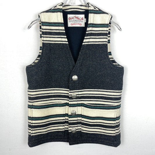 【中古品】【メンズ】 CALEE キャリー CONCHO VEST コンチョ 付き ベスト トップス 142-260730-sa-01-tei サイズ：M カラー：ブラック 万代Net店