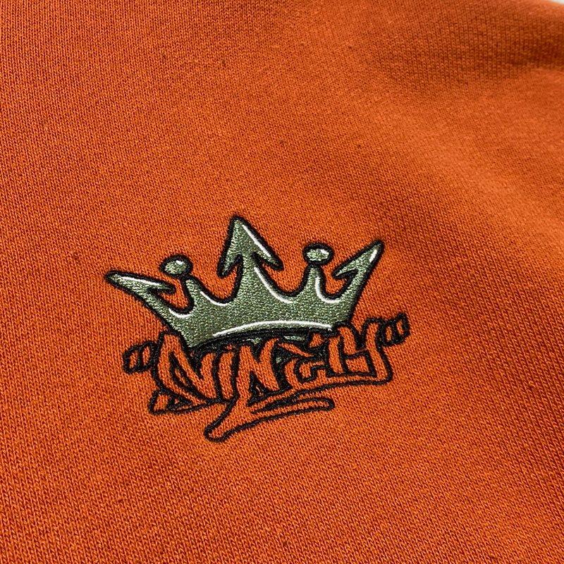 【中古品】【メンズ】 9090 ナインティナインティ PULLOVER FOODIE プルオーバー フーディー 長袖 トップス パーカー 147-260824-sa-13-tei サイズ：L カラー：オレンジ 万代Net店