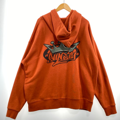 【中古品】【メンズ】 9090 ナインティナインティ PULLOVER FOODIE プルオーバー フーディー 長袖 トップス パーカー 147-260824-sa-13-tei サイズ：L カラー：オレンジ 万代Net店