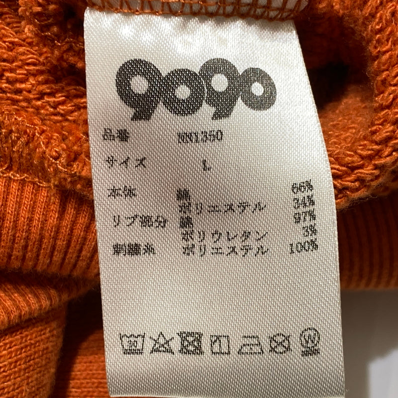 【中古品】【メンズ】 9090 ナインティナインティ PULLOVER FOODIE プルオーバー フーディー 長袖 トップス パーカー 147-260824-sa-13-tei サイズ：L カラー：オレンジ 万代Net店