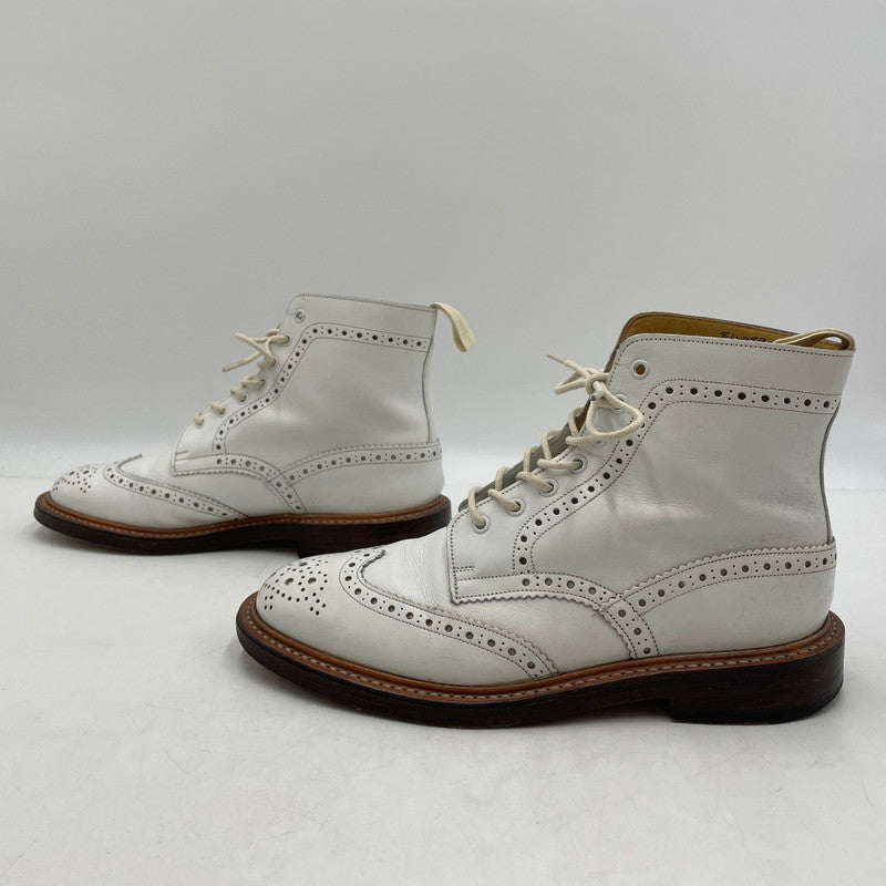 【中古品】【メンズ】 Tricker's トリッカーズ COUNTRY BOOTS m2508 840896 カントリーブーツ 靴 シューズ 164-260420-yo-15-tei サイズ：8 1/2 カラー：ホワイト 万代Net店