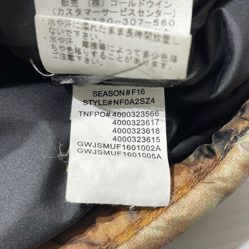 【中古品】【メンズ】 Supreme シュプリーム × THE NORTH FACE ザ・ノースフェイス 別注 コラボ 16AW LEAVES NUPTSE JACKET ND51602I リーブス ヌプシ ジャケット アウター ダウンジャケット 149-260404-yo-19-tei サイズ：S カラー：柄 万代Net店