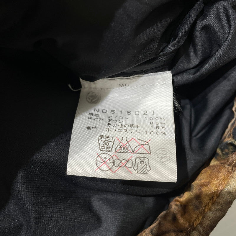 【中古品】【メンズ】 Supreme シュプリーム × THE NORTH FACE ザ・ノースフェイス 別注 コラボ 16AW LEAVES NUPTSE JACKET ND51602I リーブス ヌプシ ジャケット アウター ダウンジャケット 149-260404-yo-19-tei サイズ：S カラー：柄 万代Net店