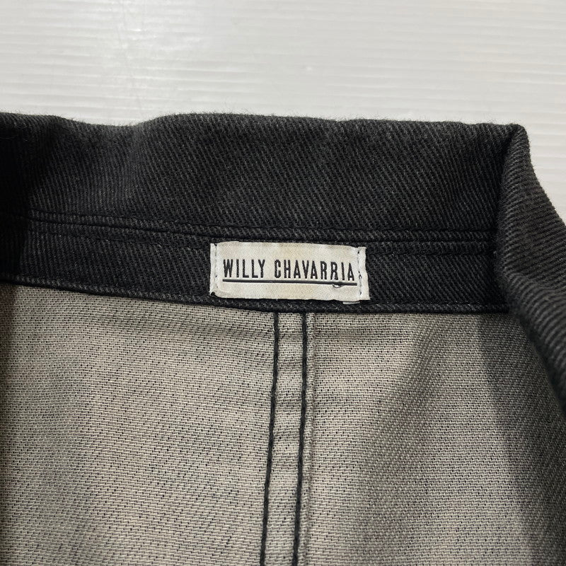 【中古品】【メンズ】 WILLY CHAVARIA ウィリーチャバリア DENIM COAT WCFW16015 デニムコート ライトアウター 141-260623-yo-04-tei サイズ：L カラー：グレー 万代Net店