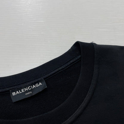 【中古品】【メンズ】 BALENCIAGA バレンシアガ HOMME OVERSIZED SWEAT 485947 オム オーバーサイズ スウェット 長袖 トップス トレーナー 141-260318-yo-05-tei サイズ：L カラー：ブラック/イエロー 万代Net店