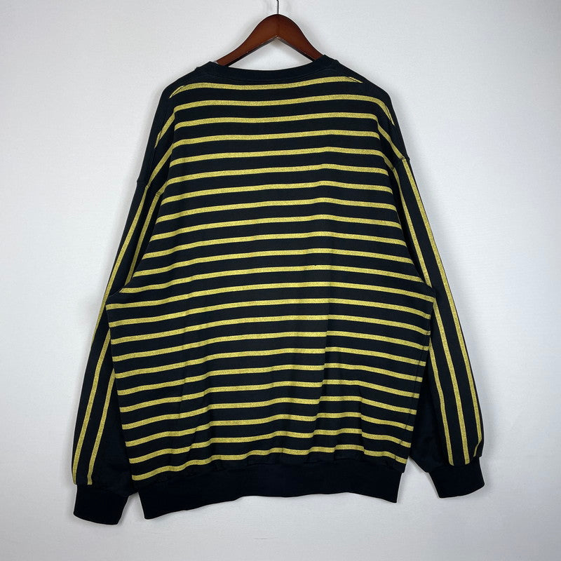 【中古品】【メンズ】 BALENCIAGA バレンシアガ HOMME OVERSIZED SWEAT 485947 オム オーバーサイズ スウェット 長袖 トップス トレーナー 141-260318-yo-05-tei サイズ：L カラー：ブラック/イエロー 万代Net店