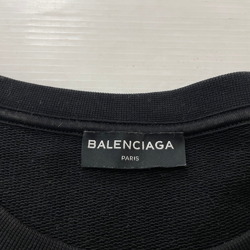 【中古品】【メンズ】 BALENCIAGA バレンシアガ HOMME OVERSIZED SWEAT 485947 オム オーバーサイズ スウェット 長袖 トップス トレーナー 141-260318-yo-05-tei サイズ：L カラー：ブラック/イエロー 万代Net店