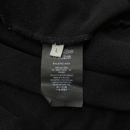【中古品】【メンズ】 BALENCIAGA バレンシアガ HOMME OVERSIZED SWEAT 485947 オム オーバーサイズ スウェット 長袖 トップス トレーナー 141-260318-yo-05-tei サイズ：L カラー：ブラック/イエロー 万代Net店