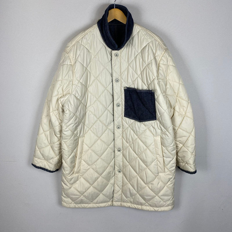 【中古品】【メンズ】 Levi's リーバイス REVERSIBLE QUILTED COAT リバーシブル キルティング コート アウター 145-260401-ks-19-tei サイズ：S カラー：ホワイト 万代Net店
