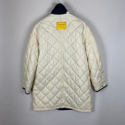【中古品】【メンズ】 Levi's リーバイス REVERSIBLE QUILTED COAT リバーシブル キルティング コート アウター 145-260401-ks-19-tei サイズ：S カラー：ホワイト 万代Net店