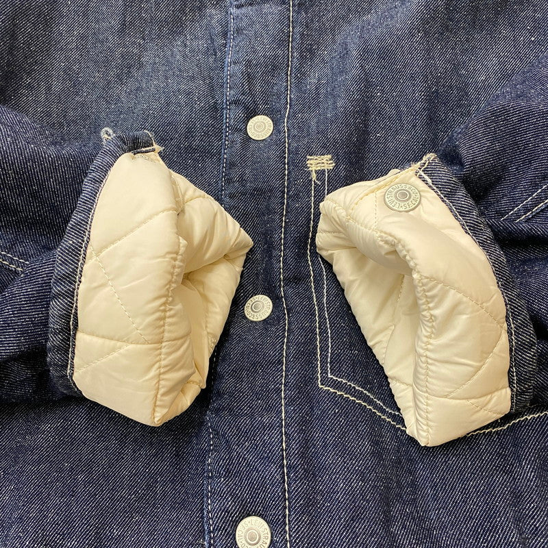 【中古品】【メンズ】 Levi's リーバイス REVERSIBLE QUILTED COAT リバーシブル キルティング コート アウター 145-260401-ks-19-tei サイズ：S カラー：ホワイト 万代Net店