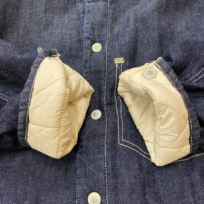 【中古品】【メンズ】 Levi's リーバイス REVERSIBLE QUILTED COAT リバーシブル キルティング コート アウター 145-260401-ks-19-tei サイズ：S カラー：ホワイト 万代Net店