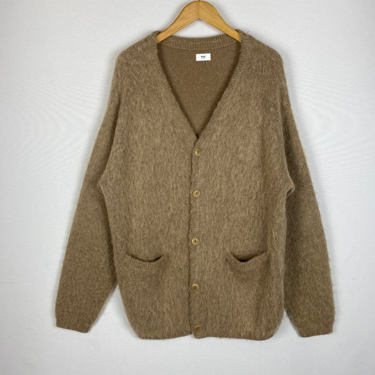 【中古品】【メンズ】 RHC Ron Herman アールエイチシー ロンハーマン 3820800033 23AW MOHAIR KNIT CARDIGAN 140-260325-ks-16-tei サイズ：M カラー：ブラウン 万代Net店