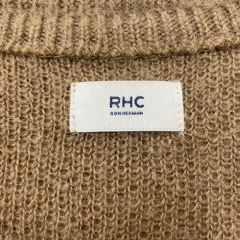 【中古品】【メンズ】 RHC Ron Herman アールエイチシー ロンハーマン 3820800033 23AW MOHAIR KNIT CARDIGAN 140-260325-ks-16-tei サイズ：M カラー：ブラウン 万代Net店
