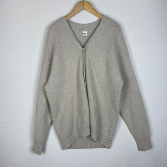 【中古品】【メンズ】 Ron Herman ロンハーマン RACCOON KNIT CARDIGAN 3620800033 ラクーン ニット カーディガン 長袖 トップス 140-260325-ks-15-tei サイズ：L カラー：ライトグレー 万代Net店