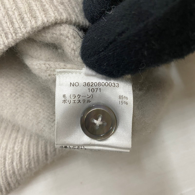 【中古品】【メンズ】 Ron Herman ロンハーマン RACCOON KNIT CARDIGAN 3620800033 ラクーン ニット カーディガン 長袖 トップス 140-260325-ks-15-tei サイズ：L カラー：ライトグレー 万代Net店