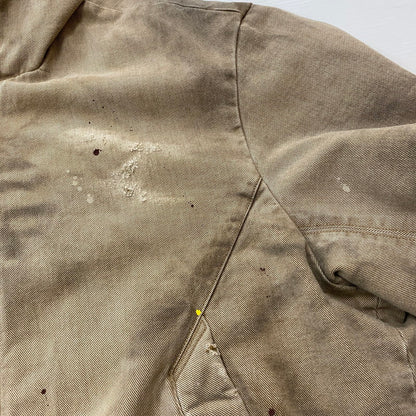 【現状渡し品】【メンズ】 Vuja Dé ヴジャ・デ BECK DESTROYED HOODED BOMBER JACKET ベック ディストロイド フーテッド ボンバージャケット アウター 140-260325-ks-10-tei サイズ：M カラー：ベージュ 万代Net店