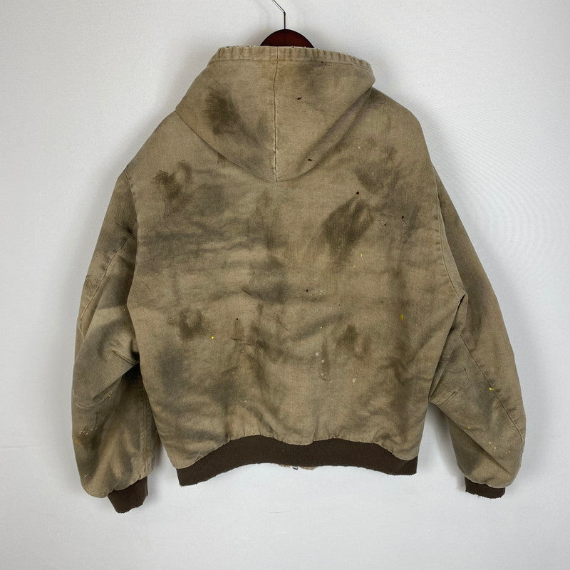 【現状渡し品】【メンズ】 Vuja Dé ヴジャ・デ BECK DESTROYED HOODED BOMBER JACKET ベック ディストロイド フーテッド ボンバージャケット アウター 140-260325-ks-10-tei サイズ：M カラー：ベージュ 万代Net店