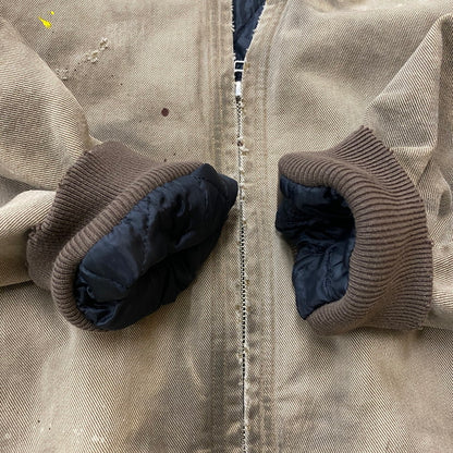 【現状渡し品】【メンズ】 Vuja Dé ヴジャ・デ BECK DESTROYED HOODED BOMBER JACKET ベック ディストロイド フーテッド ボンバージャケット アウター 140-260325-ks-10-tei サイズ：M カラー：ベージュ 万代Net店