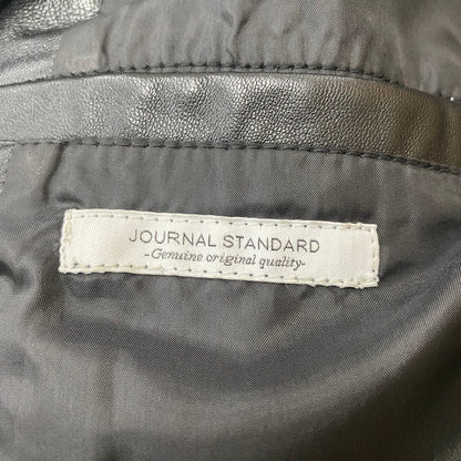 【中古美品】【メンズ】 JOURNAL STANDARD ジャーナルスタンダード 26's SHEEP SKIN WASHED LEATHER RIDERS JACKET 26-011-600-5570-1-0 シープスキン ウォッシュド レザー ライダース ジャケット ライトアウター 147-260325-ks-05-tei サイズ：M カラー：ブラック 万代Net店