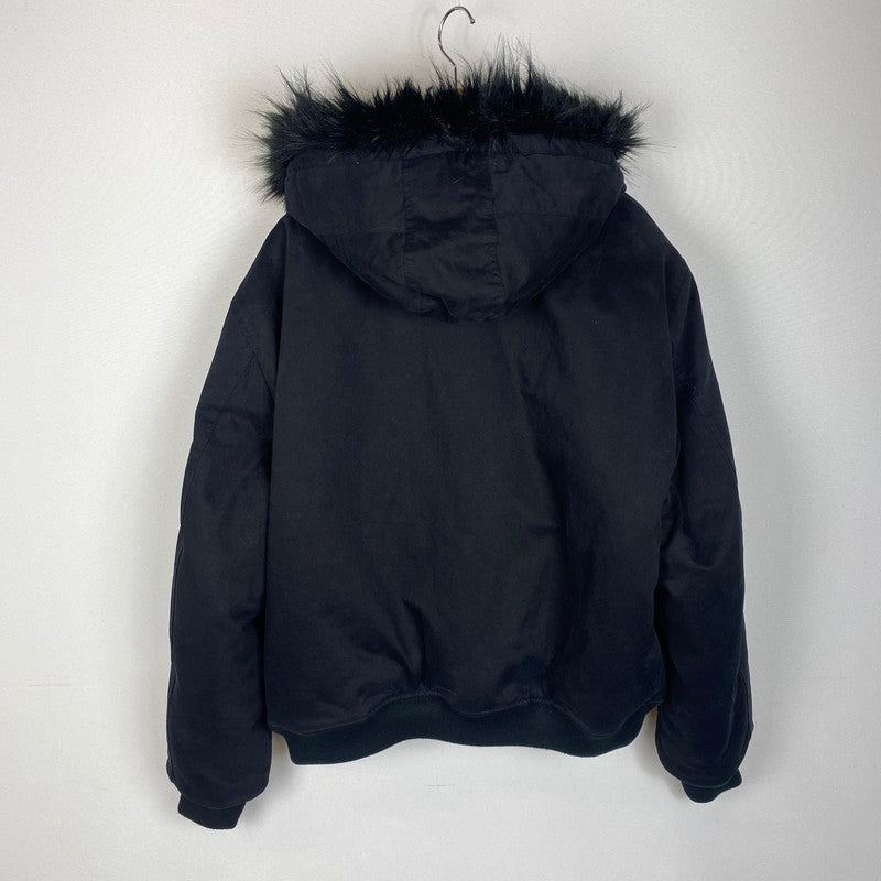 【中古品】【メンズ】 F.M.C.D. エフエムシーディー PADDED BOMBER JACKET デタッチャブルファーフード付き コットン ボンバージャケット アウター 141-260325-ks-03-tei サイズ：S カラー：ブラック 万代Net店