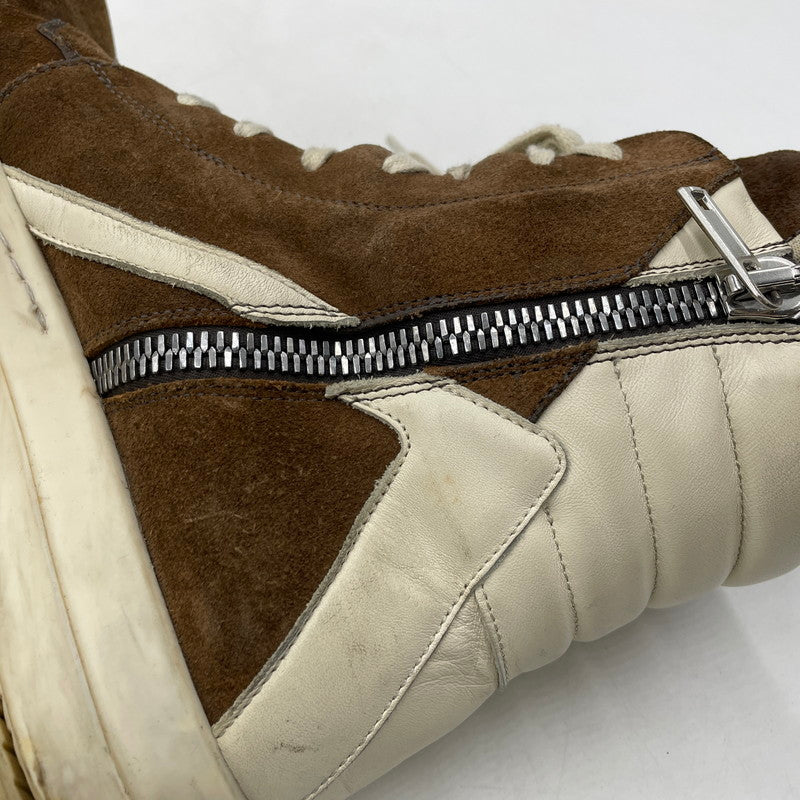 【中古品】【メンズ】 Rick Owens リックオウエンス GEOBASKET RU02B2894LCC ジオバスケット スニーカー 靴 シューズ 162-260415-yo-14-tei サイズ：41 カラー：ブラウン 万代Net店