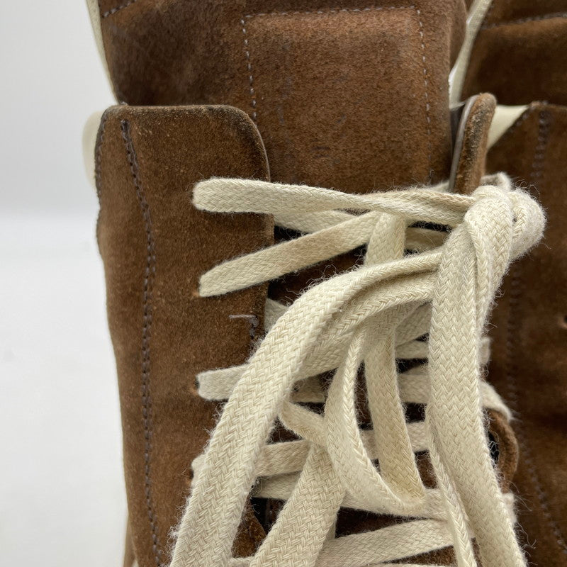 【中古品】【メンズ】 Rick Owens リックオウエンス GEOBASKET RU02B2894LCC ジオバスケット スニーカー 靴 シューズ 162-260415-yo-14-tei サイズ：41 カラー：ブラウン 万代Net店