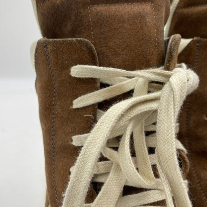 【中古品】【メンズ】 Rick Owens リックオウエンス GEOBASKET RU02B2894LCC ジオバスケット スニーカー 靴 シューズ 162-260415-yo-14-tei サイズ：41 カラー：ブラウン 万代Net店