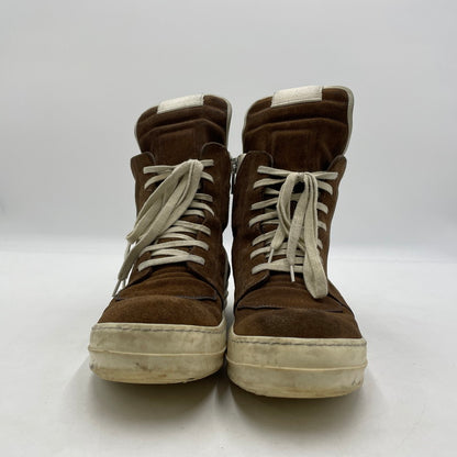 【中古品】【メンズ】 Rick Owens リックオウエンス GEOBASKET RU02B2894LCC ジオバスケット スニーカー 靴 シューズ 162-260415-yo-14-tei サイズ：41 カラー：ブラウン 万代Net店