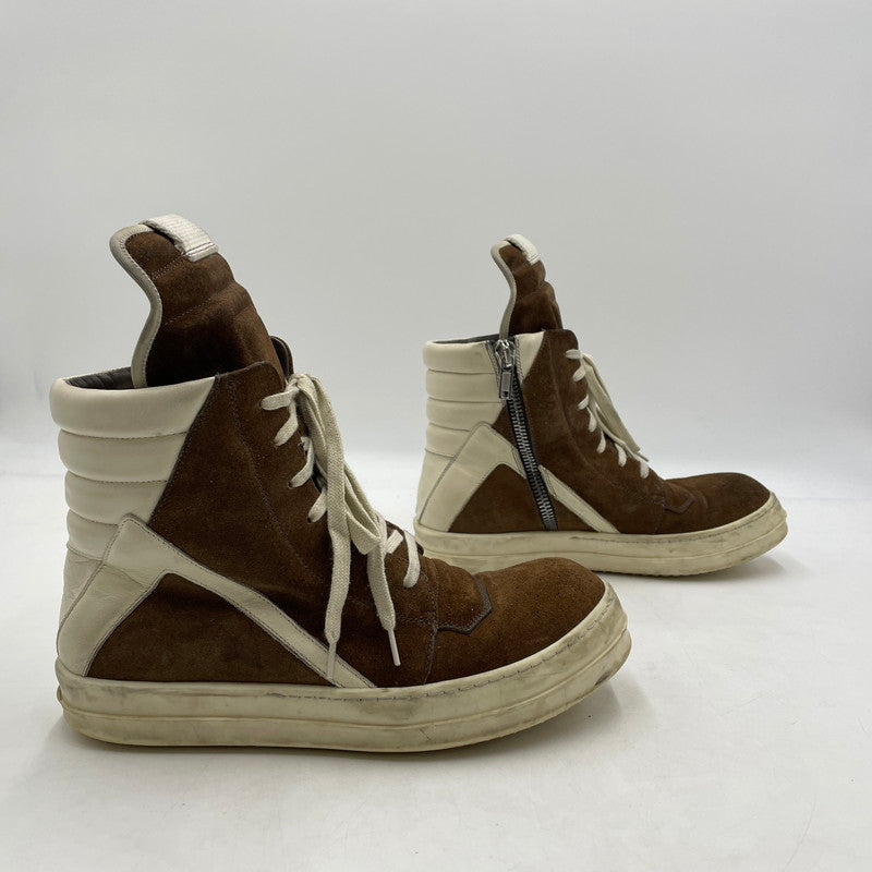 【中古品】【メンズ】 Rick Owens リックオウエンス GEOBASKET RU02B2894LCC ジオバスケット スニーカー 靴 シューズ 162-260415-yo-14-tei サイズ：41 カラー：ブラウン 万代Net店
