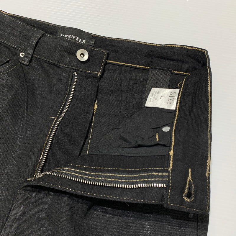 【中古品】【メンズ】 HESNTLS エイチイントルズ FLARED DENIM PANTS フレア デニムパンツ ボトムス ジーンズ 153-260323-ko-04-tei サイズ：L カラー：ブラック 万代Net店