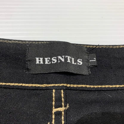 【中古品】【メンズ】 HESNTLS エイチイントルズ FLARED DENIM PANTS フレア デニムパンツ ボトムス ジーンズ 153-260323-ko-04-tei サイズ：L カラー：ブラック 万代Net店